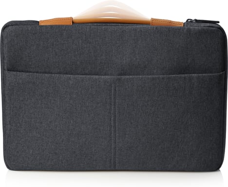 HP Envy Urban 15,6 Gris, Resistente al agua, Asas de piel, Compartimento ultra suave, Bolsillo contra lectores RFID