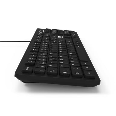 Port Designs 900752-UK teclado Universal USB QWERTY Inglés británico Negro