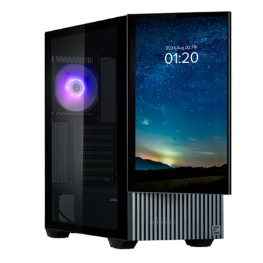 ZALMAN E-ATX Z10 DS RGB caja de media torre con paneles de cristal (Negro)