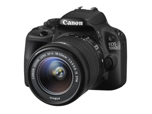 Canon EOS 100D + EF-S 18-55mm Kit d'appareil-photo SLR 18 MP CMOS 5184 x 3456 pixels Noir