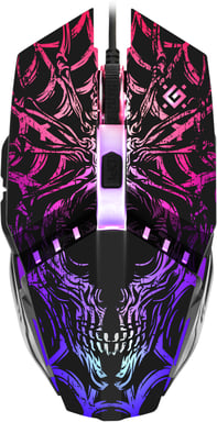 Defender GM-670L ratón Juego Ambidextro Óptico 2400 DPI