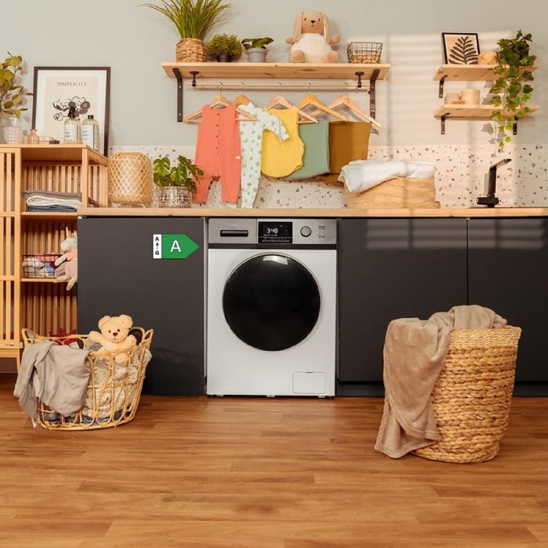 Cecotec Lave Linge 7Kg Chargement Frontal Bolero Dresscode 7410 Inverter Steel A. 1200 rpm Adjustable 16 Programmes Inverter Plus Motor Low Power Consumption Steam Laundry Sterilisation - vue 2
