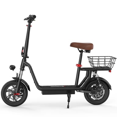 Trottinette Elettrica i12 | Motore 500W | Batteria 36V 7.5Ah | Pnei da 12 PolliciT| Velocità Massima 25 km/h | Autonomia 30-35 km | Nero