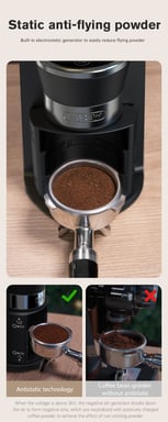 Moulin à café HIBREW G3A, 220 W, 31 réglages de mouture.