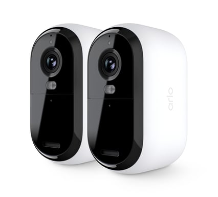 Arlo Essential Caméra de sécurité 3 2K, pack de 2