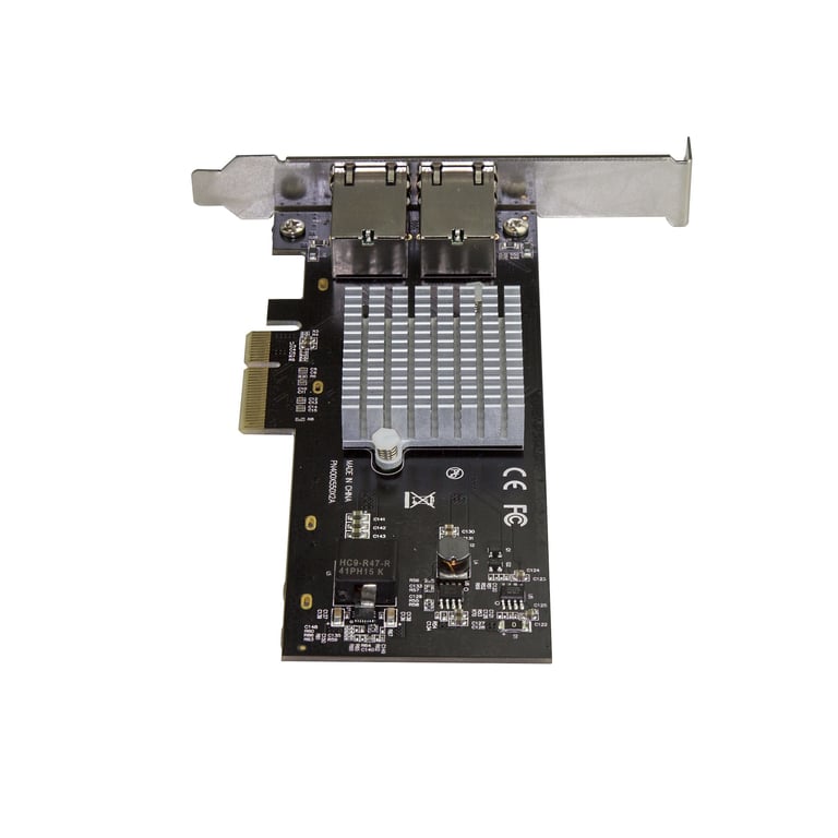 StarTech.com Carte réseau PCI Express à 2 ports 10GBASE T / NBASE T avec chipset Intel X550 Carte réseau 2 ports 10G5G2.5G1G100Mbps Adaptateur réseau PCIe 3.0 x4 profil bas 10Gb... - vue 5