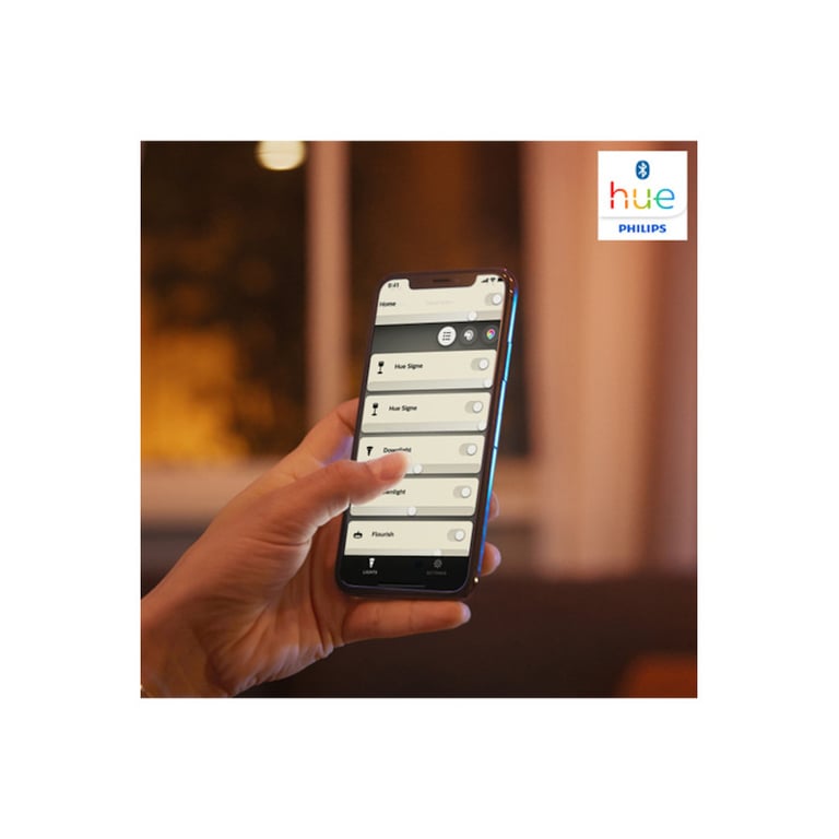 Philips Hue ampoule LED connectée E27 1600 lumen compatible Bluetooth fonctionne avec Alexa Google Homekit - vue 4