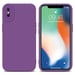 Coque pour Apple iPhone X / XS en FLUID VIOLET MAT Housse de protection Étui en silicone TPU flexible