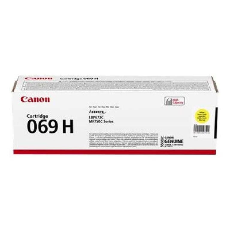 Cartouche d'encre jaune Canon 069 H 5095C002 pour LBP67x et MF750C - Neuf