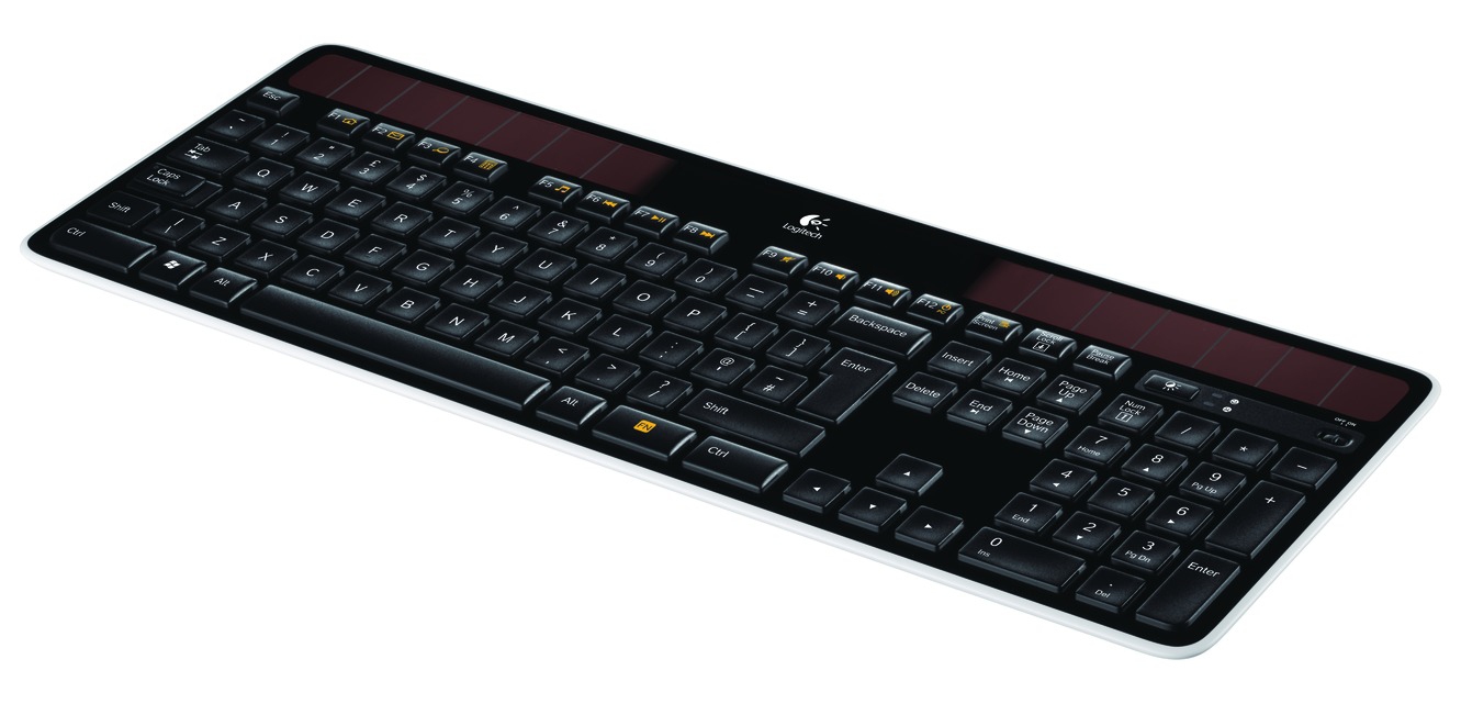 Logitech Wireless Solar Keyboard K750 clavier Bureau RF sans fil AZERTY Français Noir - Neuf