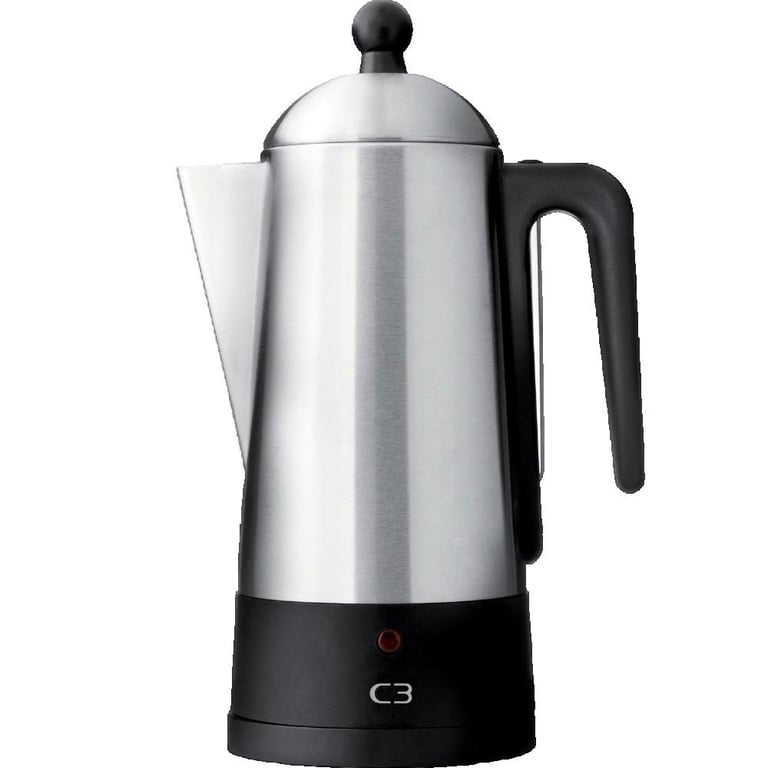 C3 Design Eco Cafetière électrique 10 tasses acier inoxydable