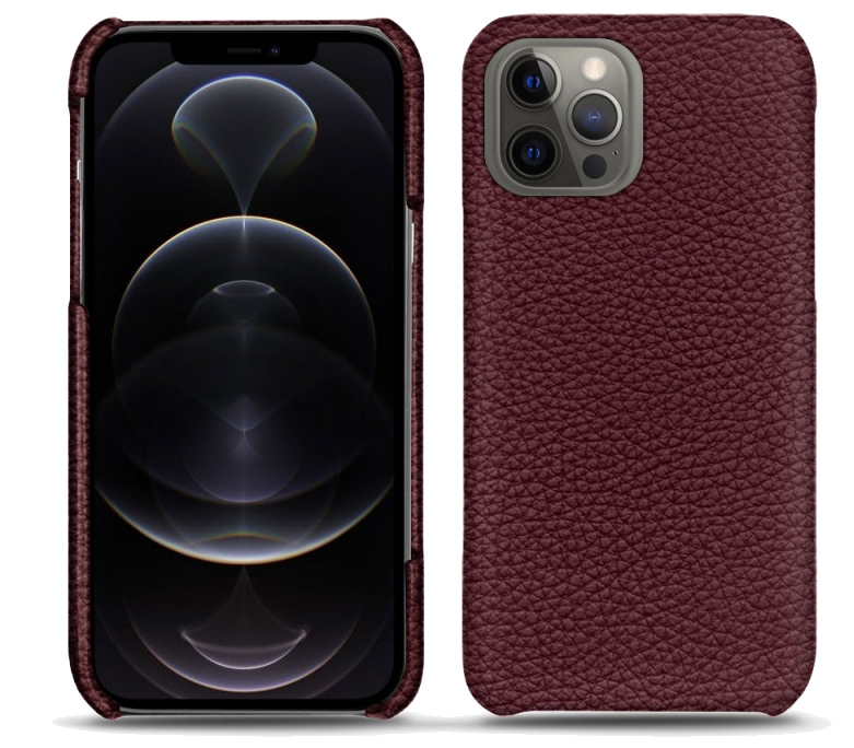 Coque cuir Apple iPhone 12 Pro Max - Coque arrièreViolet