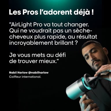 Sèche cheveux L Oréal Professionnel AirLight Pro 240 W Argent Métal Gris