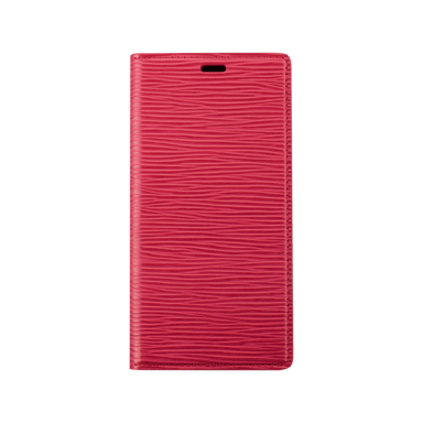 Diarycase 2.0 Funda tipo concha de piel auténtica con soporte magnético para Apple iPhone 12 mini, Rojo Burdeos