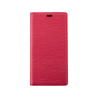 Diarycase 2.0 Funda tipo concha de piel auténtica con soporte magnético para Apple iPhone 12 mini, Rojo Burdeos