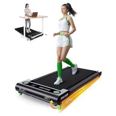 Tappetino da Camminata Akluer 480L-A con Inclinazione, Treadmill da Scrivania 2,5 HP, Telecomando, Display LED, 150 kg Max