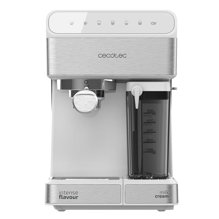 Cecotec Machine à café Semi automatique Power Instant ccino 20 Touch Serie Bianca. 20 bars de Pression 1.4 6 Fonctions Chauffage par Thermoblock Contrôle tactile Réservoir de lait . - vue 10
