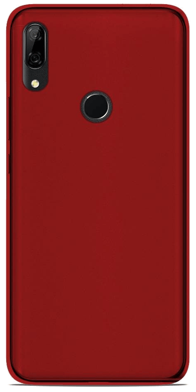Coque silicone unie compatible Givré Rouge Huawei P Smart Z