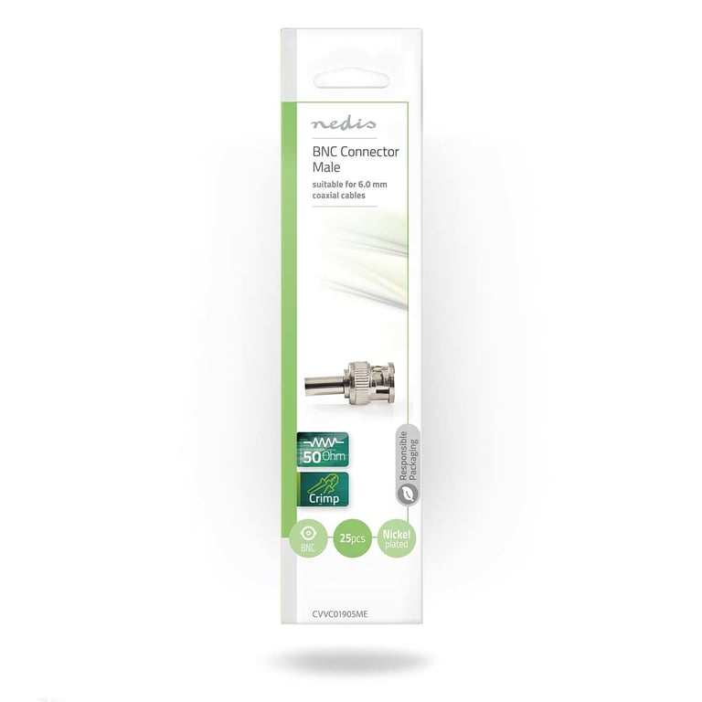 Pack de 25 Connecteurs BNC Mâle 50 Ohm pour Câble Coaxial Neuf - vue 8