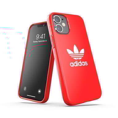 Adidas 42292 cover protettiva per cellulare 13,7 cm (5,4'') Rosso, Bianco Apple iPhone 12 Mini