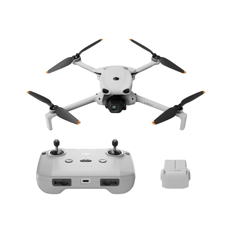 Drone caméra DJI Lito X1 pliable avec contrôleur RC-N3 Gris - Neuf