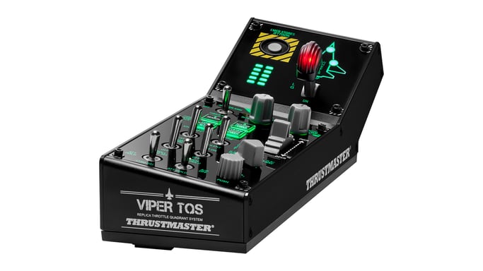 Thrustmaster VIPER Panel Negro USB Joystick/Palanca de control lateral + cuadrante de aceleración PC
