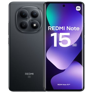 Xiaomi Redmi Note 15 5G 128 GB Negro - Smartphone Dual SIM 6,77'' Full HD+