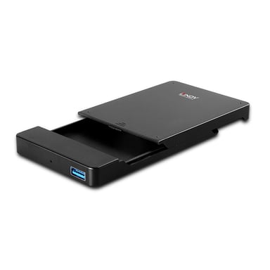 Lindy 43331 Custodia per HDD/SSD Custodia di archiviazione da 2,5'' nera
