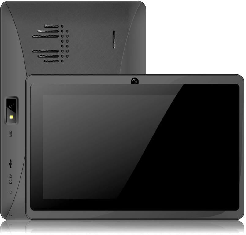 Tablette Tactile 7 Pouces Quad Core Bluetooth 1Go Ram Android Lollipop 40Go Noir Plastique YONIS