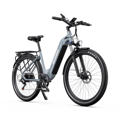 Vélo électrique urbain ONESPORT WT05 (roues de 27,5 pouces), batterie 36 V 18,2 Ah – Gris