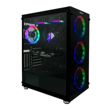 PC Gamer Completo Nitropc Pack Nitro Plus - Intel i9-12900KF, RTX 4070 SUPER 12GB, RAM 32GB, M.2 2TB, Windows 11, WiFi - Schermo 27'' 2K Curvo, Accessori Inclusi