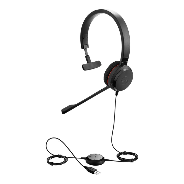Jabra Evolve 30 II Casque Avec fil Arceau Bureau/Centre d'appels Noir - Neuf