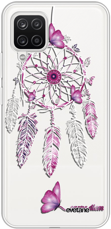 Evetane Coque Samsung Galaxy A12 360 intégrale transparente Motif Carpe diem Tendance
