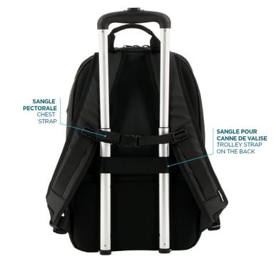 Zaino da viaggio professionale 48h 30L, bagaglio a mano compatibile con computer da 14-15,6'', borsa da cabina idrorepellente, multitasche, ergonomica, nero