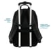 Zaino da viaggio professionale 48h 30L, bagaglio a mano compatibile con computer da 14-15,6'', borsa da cabina idrorepellente, multitasche, ergonomica, nero
