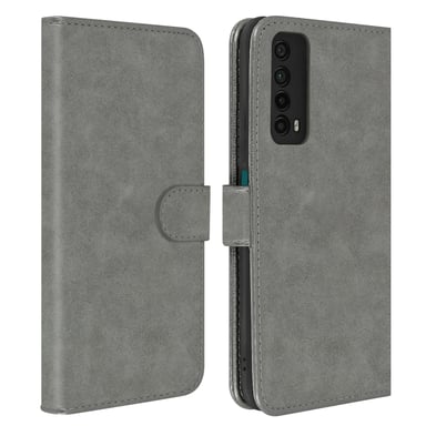 Funda Huawei P smart 2021 Libro Billetera F. Soporte – Gris