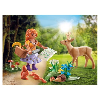 Erborista con animali della foresta - Set di gioco educativo