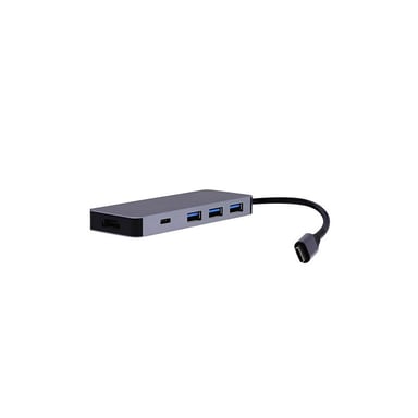 Hub USB C T nB 6 en 1 IClick Gris sidéral