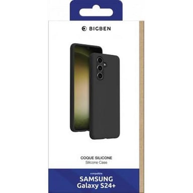 BigBen Connected Carcasa para Galaxy S24 Plus Silicona SoftTouch a prueba de golpes Negro