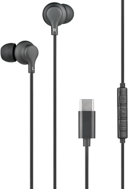 BIG BEN KPINTRAUSBCRB écouteur/casque Avec fil Ecouteurs Appels/Musique USB Type-C Noir