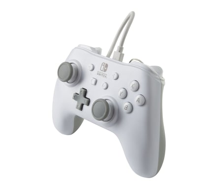 PowerA 1517033-01 mando y volante Gris, Blanco USB Gamepad Analógico Nintendo Switch
