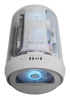 Mars Gaming MC-CYLONW Mini Tower Blanco