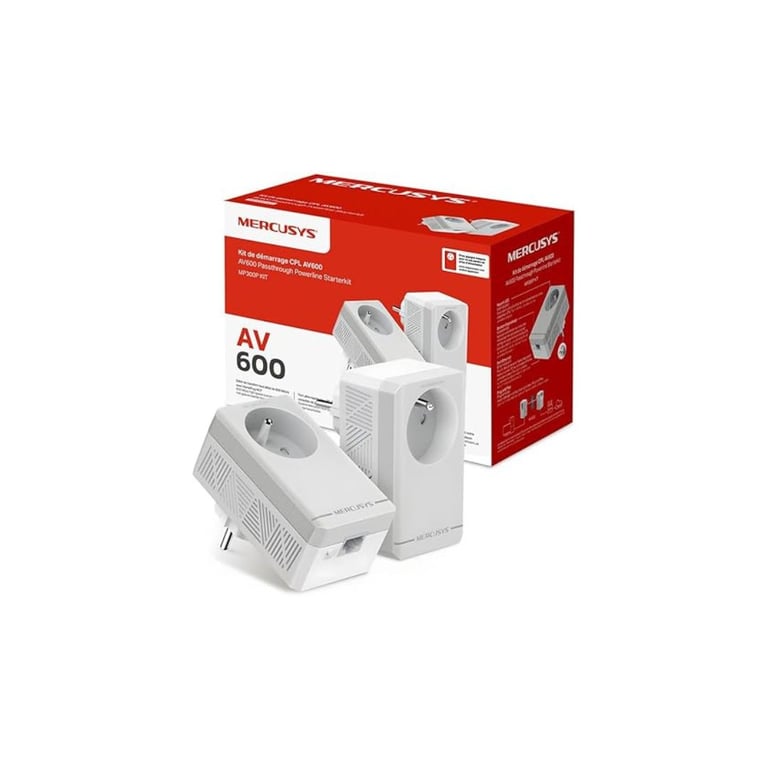 Mercusys MP300P KIT V1 Kit d'adaptation pour courant porteur Branchement mural pack de 2 - vue 3