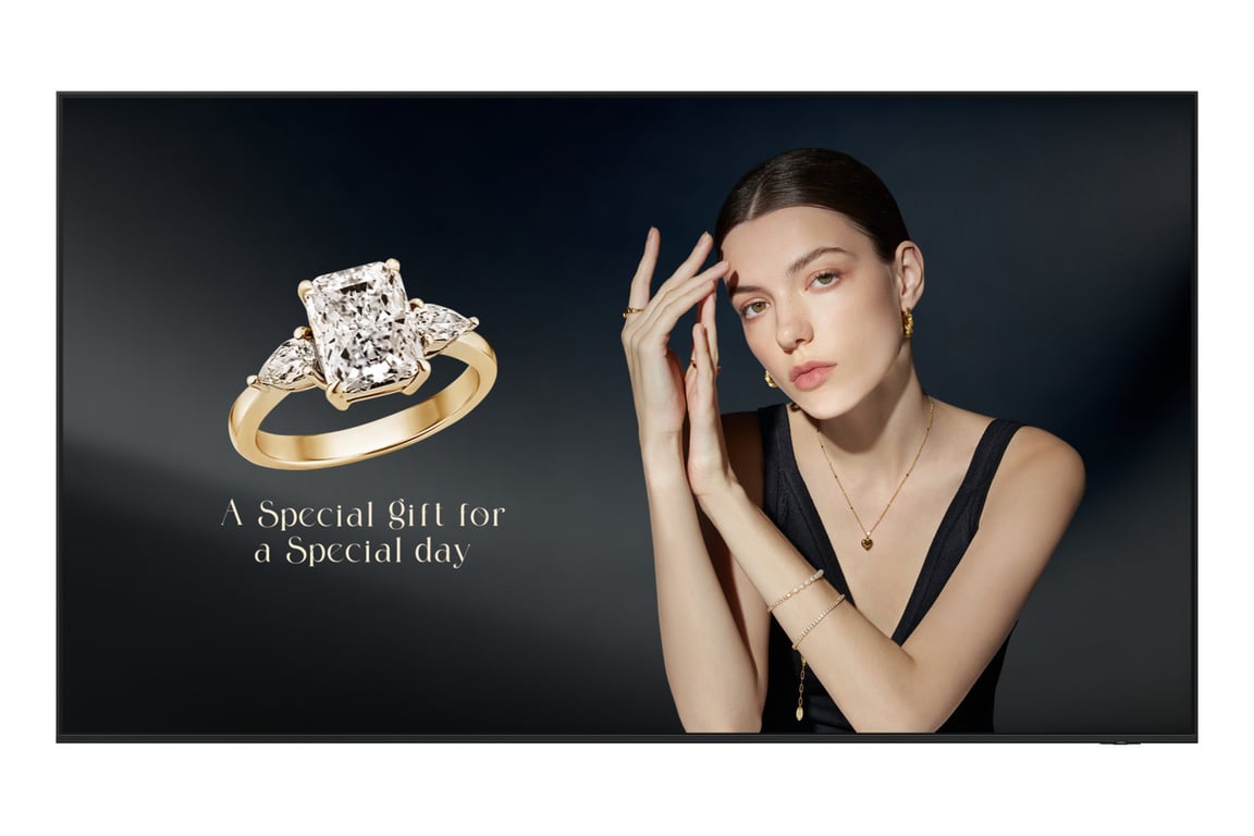 Samsung QH115F X Écran plat de signalisation numérique 2 92 115 LCD Wifi 1000 cdm² 4K Ultra HD Tizen 247 Neuf - vue 2