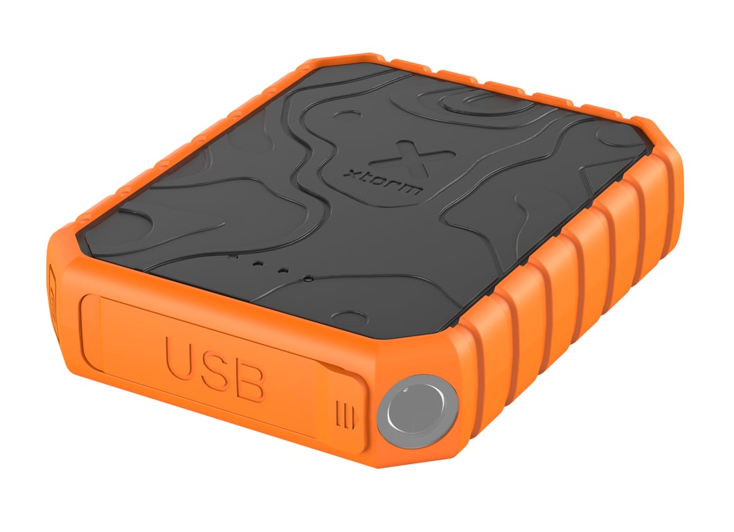 Powerbank 10 000 mAh 2 USB AUSB C QC 3.0 PD Modèle Rugged IPX5 Neuf