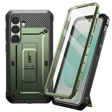 Supcase Carcasa para Samsung Galaxy S25 Caballete antichoque Verde oscuro
