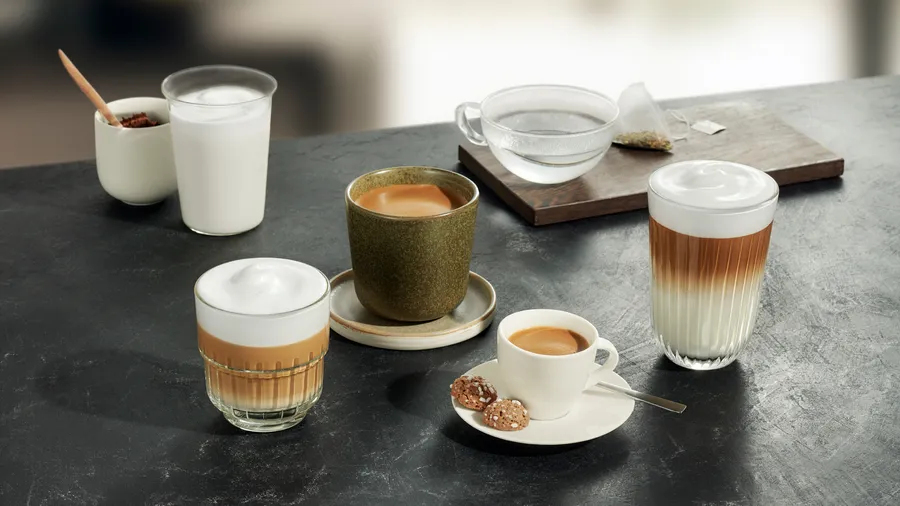 Machine à café tout automatique Siemens EQ500 TP511R01 naturel lustré - vue 3