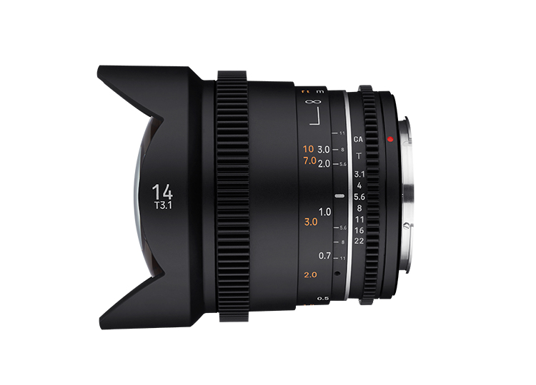 Samyang VDSLR 14mm T3.1 MK2 MILC Neuf - vue 2