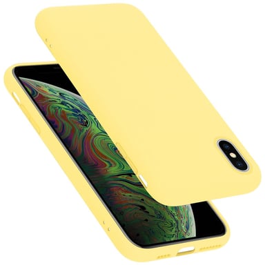 Coque pour Apple iPhone XS MAX en LIQUID YELLOW Housse de protection Étui en silicone TPU flexible