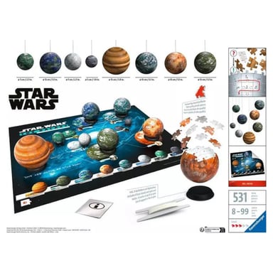 Puzzle 3D Star Wars de 531 piezas: Explora el Sistema Estelar